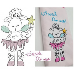 Stickdatei - Wunschschaf Wünsch Dir was